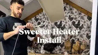 Установка обогревателя Sweeter в курятнике | Безопасное лучистое отопление зимой 🐔🔥