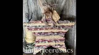 Rustic Fabric Patriotic Star - Hot Mess Express Event Live Video from Facebook  #facebooklive #diy