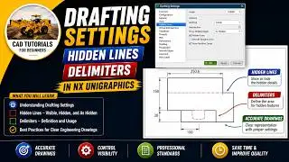 DRAFTING SETTINGS HIDDEN LINES DELIMITERS IN NX UNIGRAPHICS