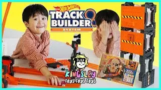 Kids Fun Hot Wheels Construction Crash Kit in 4 Different BUILDS! - Track Building System!