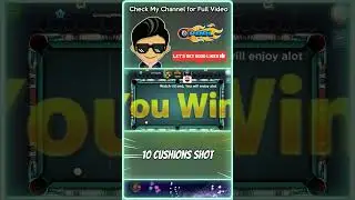 10 Cushions Shot with PHOENIX CUE Level MAX - LEGENDARY Cue in 8 Ball Pool - GamingWithK