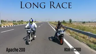 Ktm RC 200 Vs Apache RTR 200 Top End Long Race |Must Watch|🔥