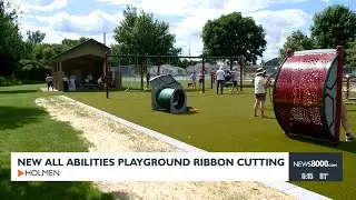 New all-abilities playground ribbon cutting