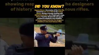 Creator of the M16 Rifle Praised the AK-47 #history #ww2 #war #shorts