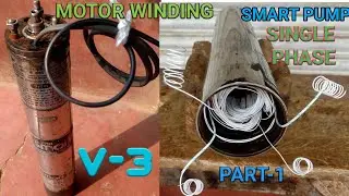 V-3 submersible motor winding || 1hp single phase 24 slot