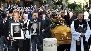 LIVE: Beerdigung von Alice und Ellen Kessler, Abschiede voller Blumen und Tr&auml;nen.
