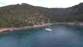 mi drone crashed by yacht крушение дрона об яхту