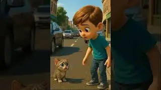 &ldquo;Boy Saves Kitten from Traffic 💔 | Heartwarming Short&rdquo;