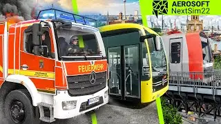 NextSim 22: SubwaySim Hamburg, CityDriver und Notruf 112 | Neue Simulatoren 2022 | NextSim