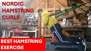 Тренировка скандинавских сгибаний ног с мини-скамьей Nordic Mini Bench