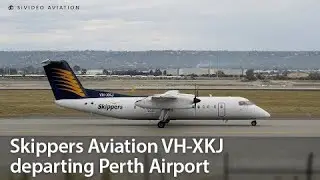West Aussie Regional - Skippers Aviation (VH-XKJ) departing Perth Airport.