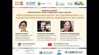 Módulo 5 - Institucionalidad MERCOSUR y su contribución a la Agenda de Desarrollo Social Sostenible