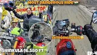 Extreme Ride to India&rsquo;s Most Dangerous Pass &ndash; Shinkula 2025 😳| Gateway to Zanskar