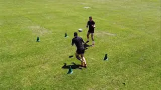 RUGBY PASSING AND CATCHING DRILL FOR BEGINNERS