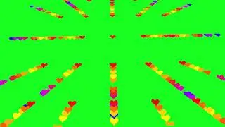 3d moving love / heart animation wallpaper green screen