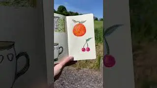 Sunny sketchbooking in a cabin ☀️✏️  #sketchbooking #loosesketch #howidraw