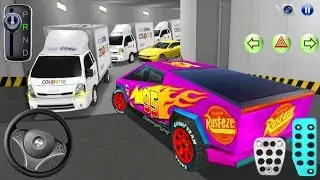 Tesla Cybertruck McQueen Stuck in Parking Garage - 3D Driving Class Simulator - Android Gameplay