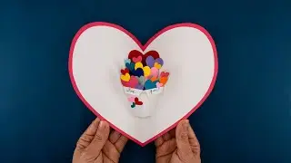 DIY Pop Up Card - Easy Valentines Day Card - Valentine's Day Gift Ideas