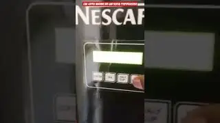 NESCAFE COFFEE MACHINE PROGRAM OPTION SETTING #music