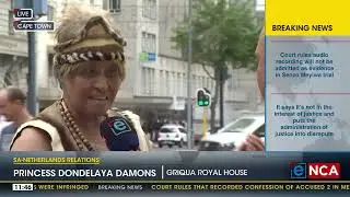 Dutch royals visit Cape Town