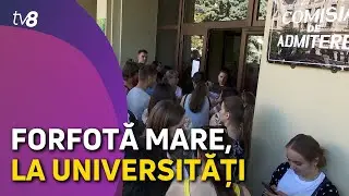 Perioada de admitere în universități, mai scurtă anul acesta. Zeci de tineri au venit să depună din