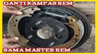 cara pasang master rem, kampas rem tromol, depan belakang mobil kijang#servis  @JAKA SAMUDRA 308