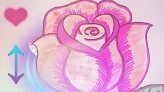 How to turn a heart into a rose flower