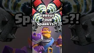 4 Sparkys Vs Knight Evolution? #clashroyale #shorts