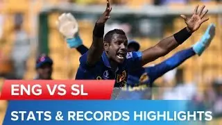 STATS AND RECORDS HIGHLIGHTS | SRI LANKA VS ENGLAND WORLD CUP 2023