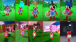 Rainbow hungry firend 2 all jumpscare VS 99 Forest all monster Attack with red #viralshorts 