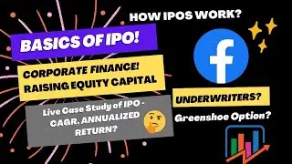 What is an IPO? How it WORKS? CAGR? | Underwriters | Greenshoe Option | Facebook IPO Case Study