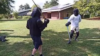 Sparring one handed sword