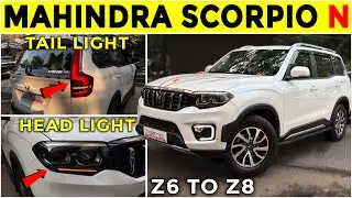 TOP MODEL HEADLIGHT✅ MAHINDRA SCORPIO N Z6 MODIFICATION✅ SCORPIO N Z2 MODIFIED✅