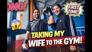 Gym Date With My Wife 💪❤️ Fun, Love & Boxing Challenge! #couple
