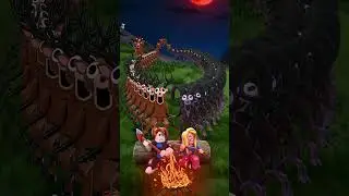 99 Nights In The Forest  DEER VS BEAR #minecraft #memes #funny
