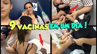 TOMAMOS 9 VACINAS EM UM DIA - ROTINA COM OS GÊMEOS GALVÃO