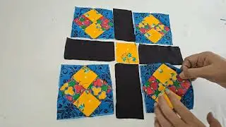 How to Make Patchwork Bedsheet Design cutting and stitching || Table runner