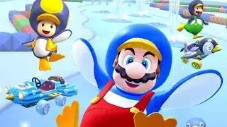 Racing on RMX Vanilla Lake 1 feat. Penguin Mario.(Read Desc.)