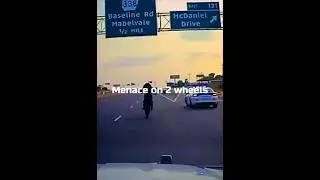 Rider trolls cops part 1. #moto #dirtbike #policechase #pursuit #highspeed #copfails #viral