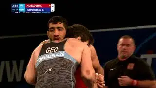 BRONZE GR - 87 kg: N. ALIZADEH (IRI) v. T. TCHKUASELIDZ (GEO)