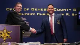 Chris Swanson sworn in as 40th Genesee County Sheriff