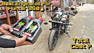 Hunter 350 Engine Oil Change | Best Engine Oil For Hunter 350 | Total Cost Full Explained