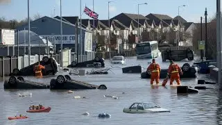 Ireland, UK Devastated by Storm Chandra Floods: Homes and Cars Submerged in Dublin!
