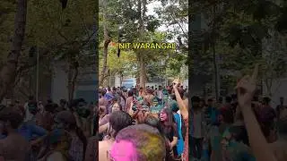 Holi Celebration @ NIT WARANGAL #short #holi #nitw #nitwarangal