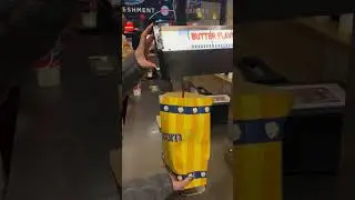trying the popcorn butter straw trick