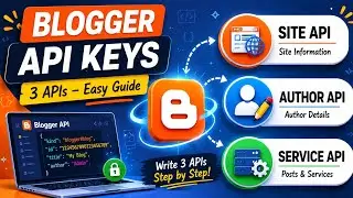How to Use Blogger API: Get Blogger API Key, Site Details, Author & Service API Explained