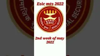 Esic mts prelims date2022#youtubeshorts #shorts #esicmts #esicrecruitment2022