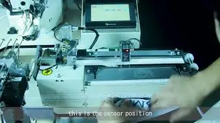 LYGOLD automatic elastic joining machine logo sensor setting