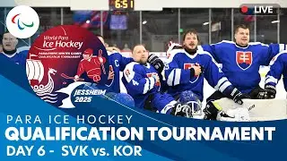 Para Ice Hockey | Slovakia vs Korea | Day 6 | Qualification Tournament | Jessheim 2025