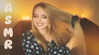 ASMR Only Hair Brushing Sounds. Hair Over Face. Great For Background Or Getting Asleep